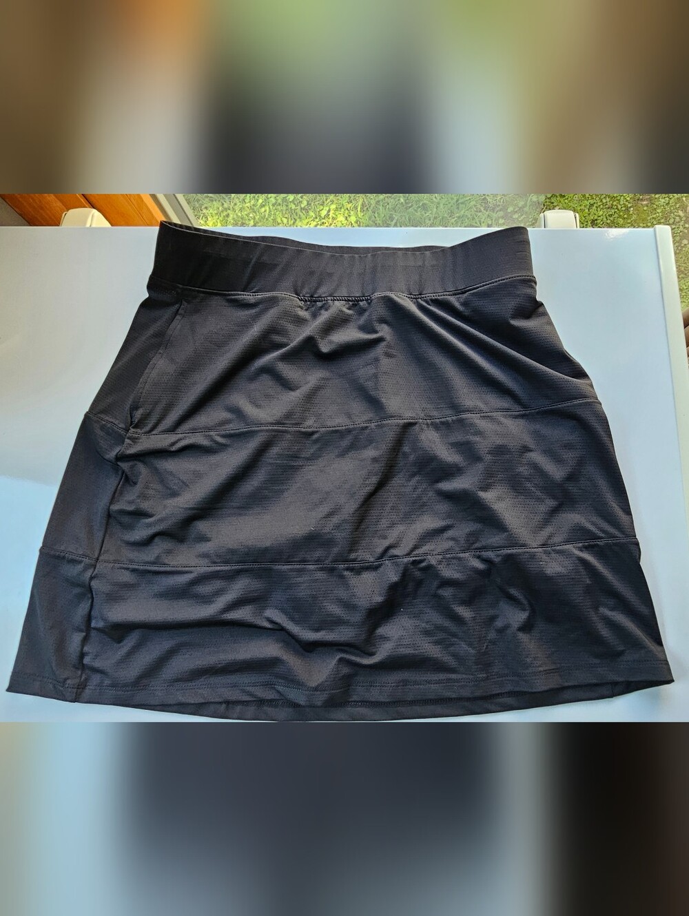 NWT Court Haley Performance Black Pull-On Golf Tennis Pickleball Skort Medium